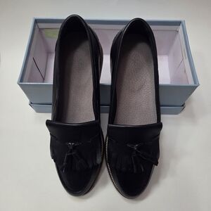 Seychelles Black Tassel Loafers